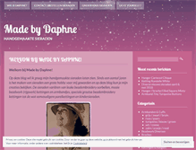 Tablet Screenshot of madebydaphne.nl